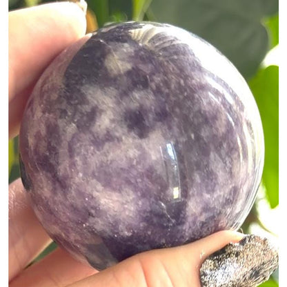 Large Lepidolite Galaxy Sphere | 2.3" Polished Sphere