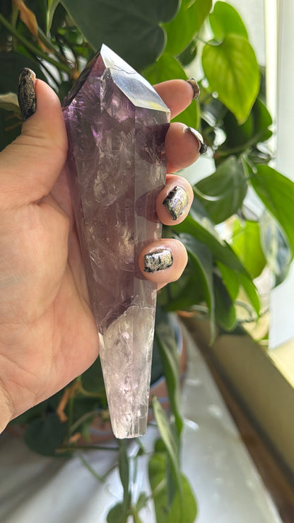 Amethyst Wand | 6.5" Amethyst Natural Crystal | Polished Point