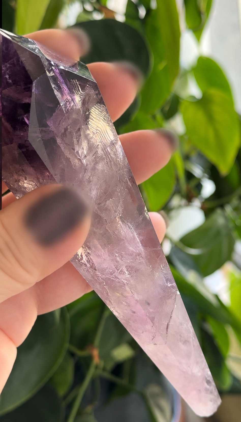 Amethyst Wand | 6.5" Amethyst Natural Crystal | Polished Point