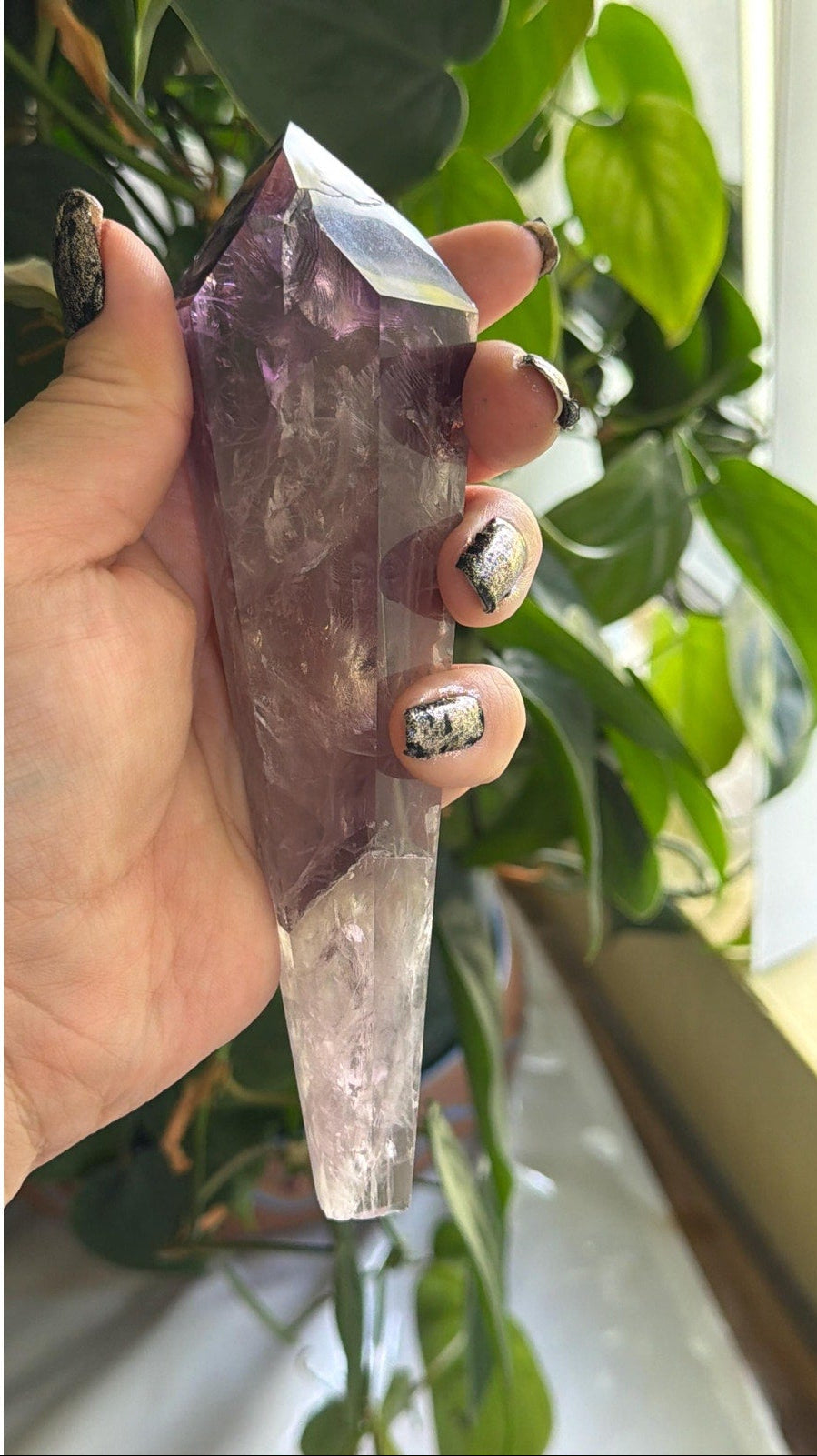 Amethyst Wand | 6.5" Amethyst Natural Crystal | Polished Point