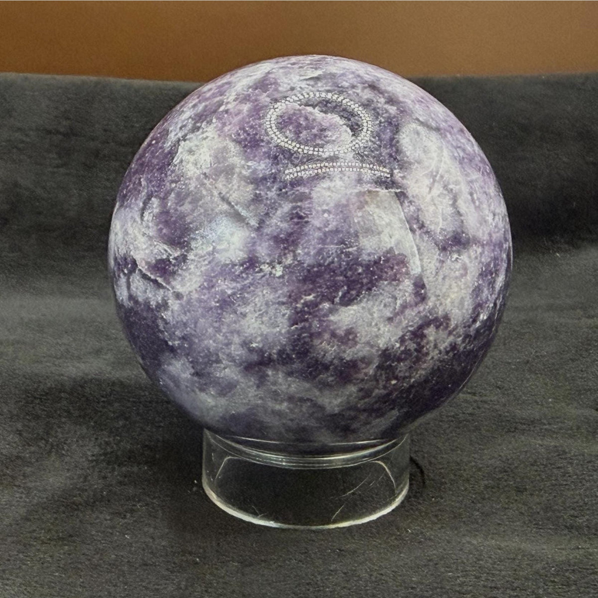 Large Lepidolite Galaxy Sphere | 2.3" Polished Sphere