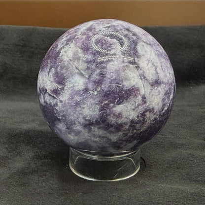 Large Lepidolite Galaxy Sphere | 2.3" Polished Sphere
