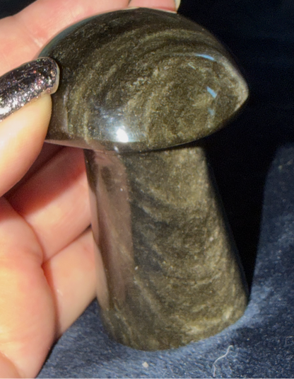 Gold Sheen Obsidian | 3.5" Mushroom Crystal