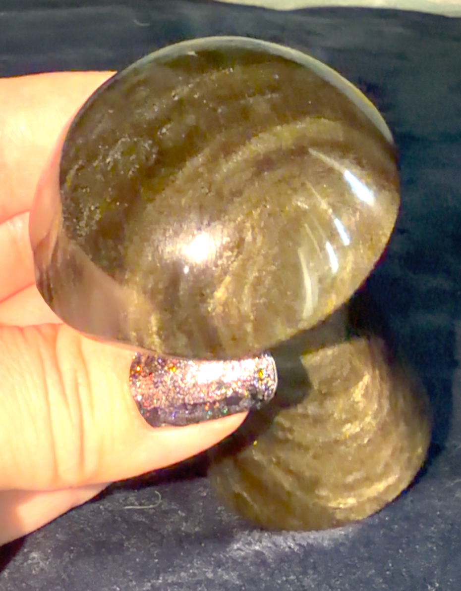 Gold Sheen Obsidian | 3.5" Mushroom Crystal